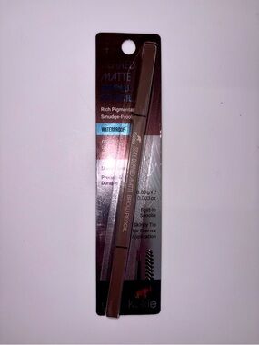 Kokie Cosmetics Stay Defined Matte Brow Pencil - Deep Brunette - New in Package